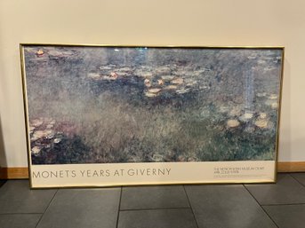 Framed Monet Water Lilies