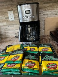 Cuisinart Coffee Maker And Individual Packs Of Chock Full Of Nuts Coffee