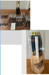 15 Laguiole Knives And Mid Century Modern Cheese Knives, Appetizer Forks And More