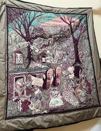 Alice In Wonderland Wall Hanging Batik Designs By Janet Lindsay