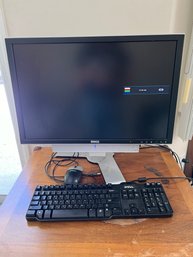 Dell 2407WFP 24' Flat Panel Monitor , Dell AS501 Soundbar, And Dell Keyboard