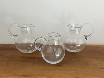 3- Glass Pitchers