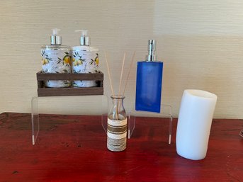 Lotion And Soap: Full, Lotion/soap Dispenser, Candle And Diffuser