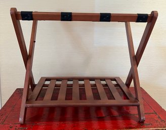 Wood Foldable Luggage Stand