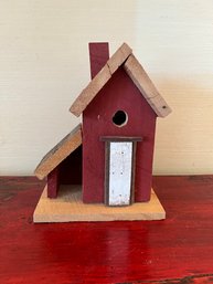 Red Rustic Bird House