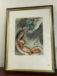 CHAGALL LITHOGRAPH TITLED 'EVE INCURS GOD'S DISPLEASURE'