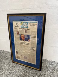 USA Today March 21, 2005 Framed Front Page Newspaper