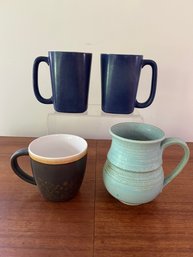 4 Ceramic/ Pottery Mugs: Starbucks, Rachel Ray And More