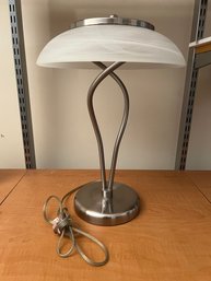 Glass And Stainless Steel Lamp