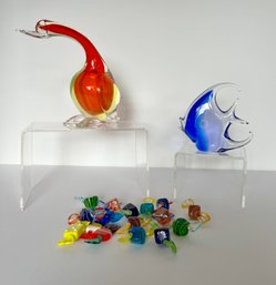 Murano Swan, Fish And Candy