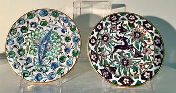 2 Rhodes Greece By Karas Pottery Plates