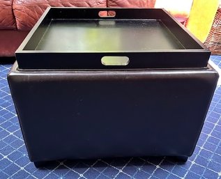 Faux Leather Ottoman/coffee Table