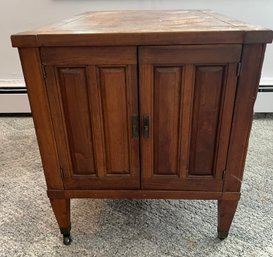 Brandt End Table On Wheels