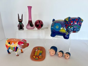 Mexican Pottery And Pigs