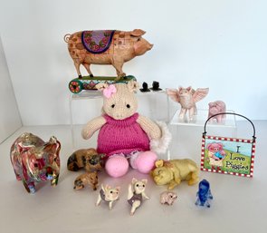 Dancing Pigs, Jim Shore, Silver Plate Portuguese Pigs, Crochet Pig And More