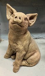 Cement Garden Statue Pig