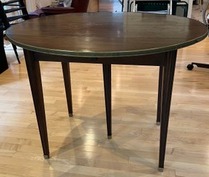Antique Expandable Table With Brass Trim  (20' To 87' Long)