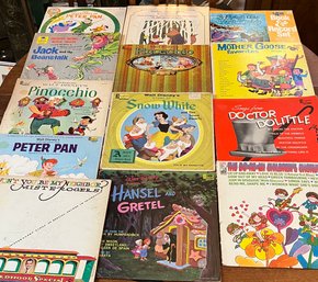 Vintage Walt Disney, Mr. Rogers  And More Childrens Record Albums