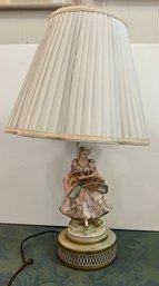 Italian Lady Figural Lamp
