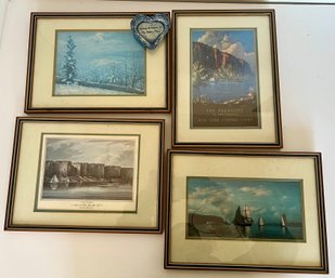 4 Prints Of Pallisades And Hastings On Hudson Small Happy Place Trinket Heart Tray