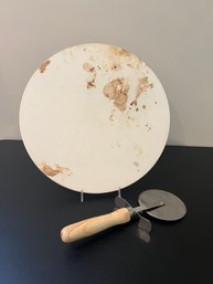 Pizza Stone And Cutter