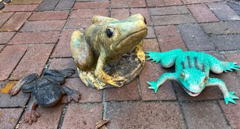 Outdoor Frogs: Resin, Stone And Metal
