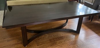 Bausman Solid Walnut Dining Table With Extensions & Table Covers