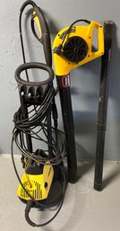 Karcher Power Washer And Paramount PB 150 Electric Leaf Blower