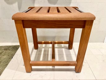 Waterworks Teak Bath Stool