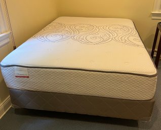 Posturepedic Firm Full Size Mattress, Box Spring And Stand