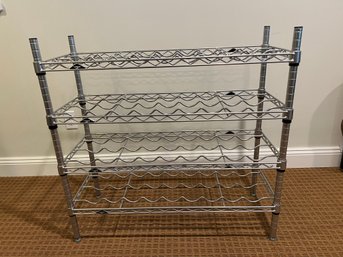 Inter Metro Metal 36 Bottle Wine Cart