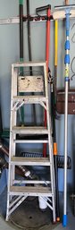 Ladder, Fiskars Tree Trimmer, Powerake, Quikie Broom, 16' High Access System Window Washer, Push Broom