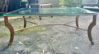 Brass And Glass Table