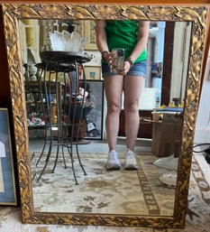 Gold Wood Grapevine Mirror