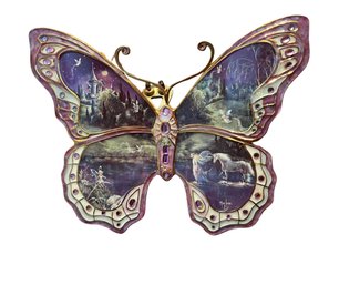 Bradford Exchange Mimi Jobe Jewels Of Fantasy Mystical Gathering Butterfly 2006