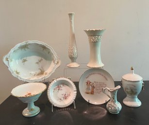 Porcelain Vase, Trinket Dishes, And More: Lenox, Holly Hobbie, Limoges, Porcelain Rose,