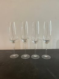 4- Champagne Glasses