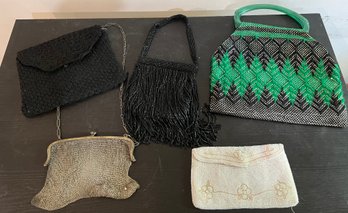 Vintage Evening Bags: Beaded, And Metal