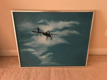 Airplane In The Night Sky By Elly Cohen