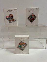 3- Season Treating 2009-2011 Hallmark Keepsake Ornaments