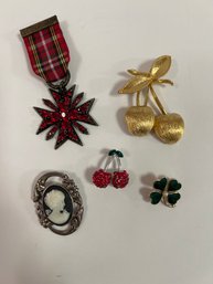 5- Costume Jewelry Pins