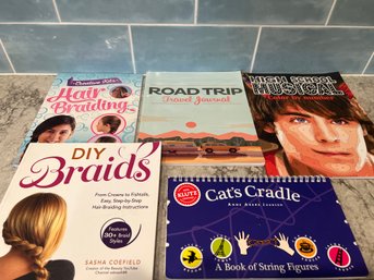 DIY Braid Books, HS Musical Color By Number, Road Trip Travel Journal, And Cats Cradle