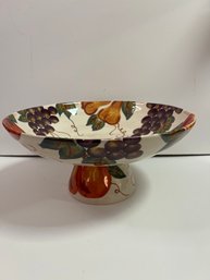 Corsica Fruit Pedestal Bowl