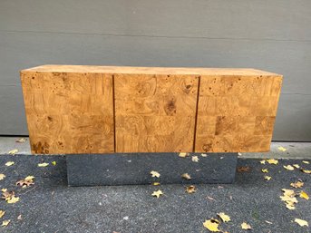 Milo Baughman For Thayer Coggin Burl Wood Credenza