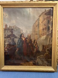 J. Ropes 1865: Rome Antique Impressionist Painting