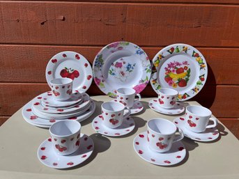 Melamine Ware: Cups/saucers, Dinner Plates And Salad Plates