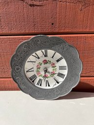 Porcelain And Metal Clock