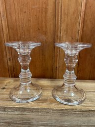 Taper Or Pillar Glass Candle Holders