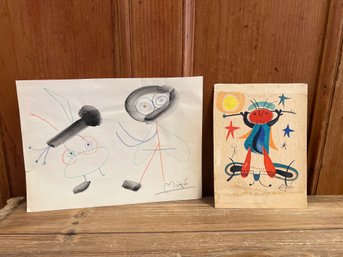 2- Abstract Pieces Signed Miro