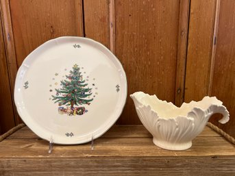 Lenox A Teleflora Gift And Nikko Japan Christmas Plate